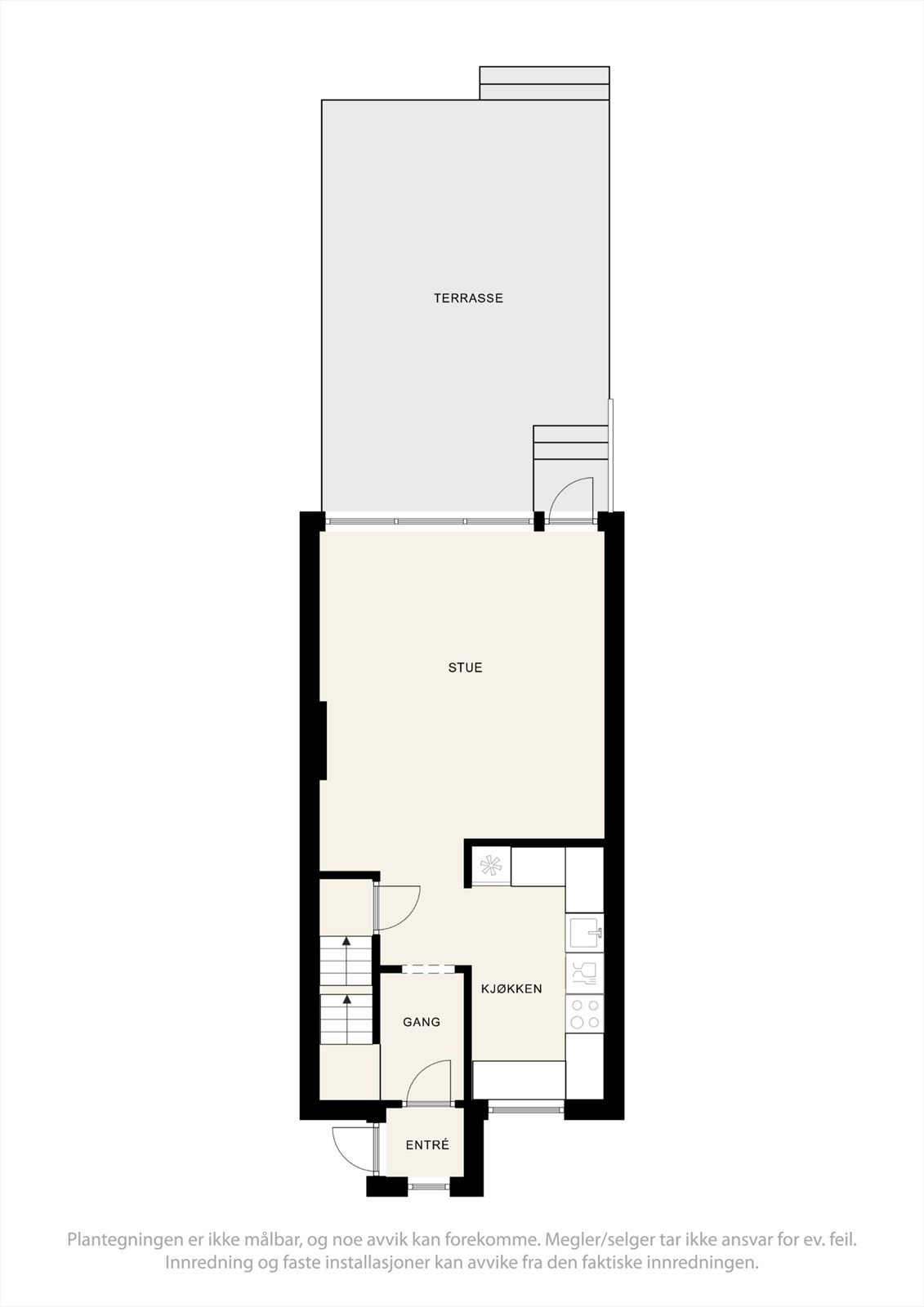 Plantegning, 1.etasje Galleribilde