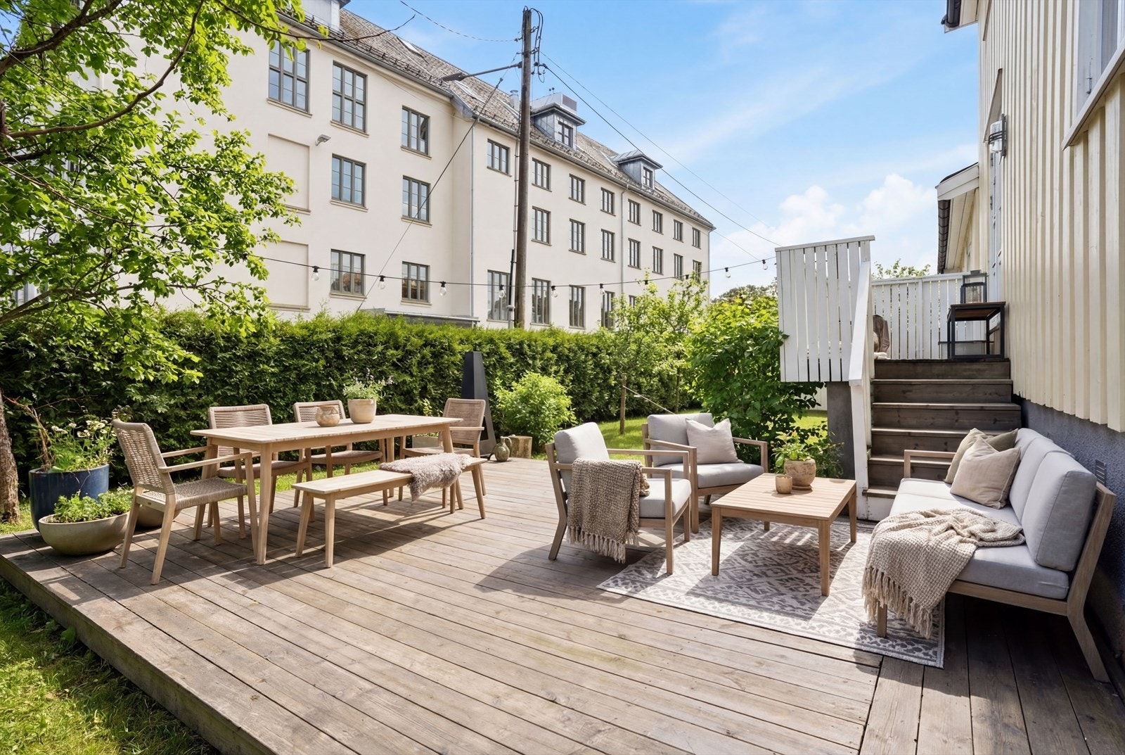 Her bor du sentrumsnært, men samtidig skjermet og fredelig til. Galleribilde