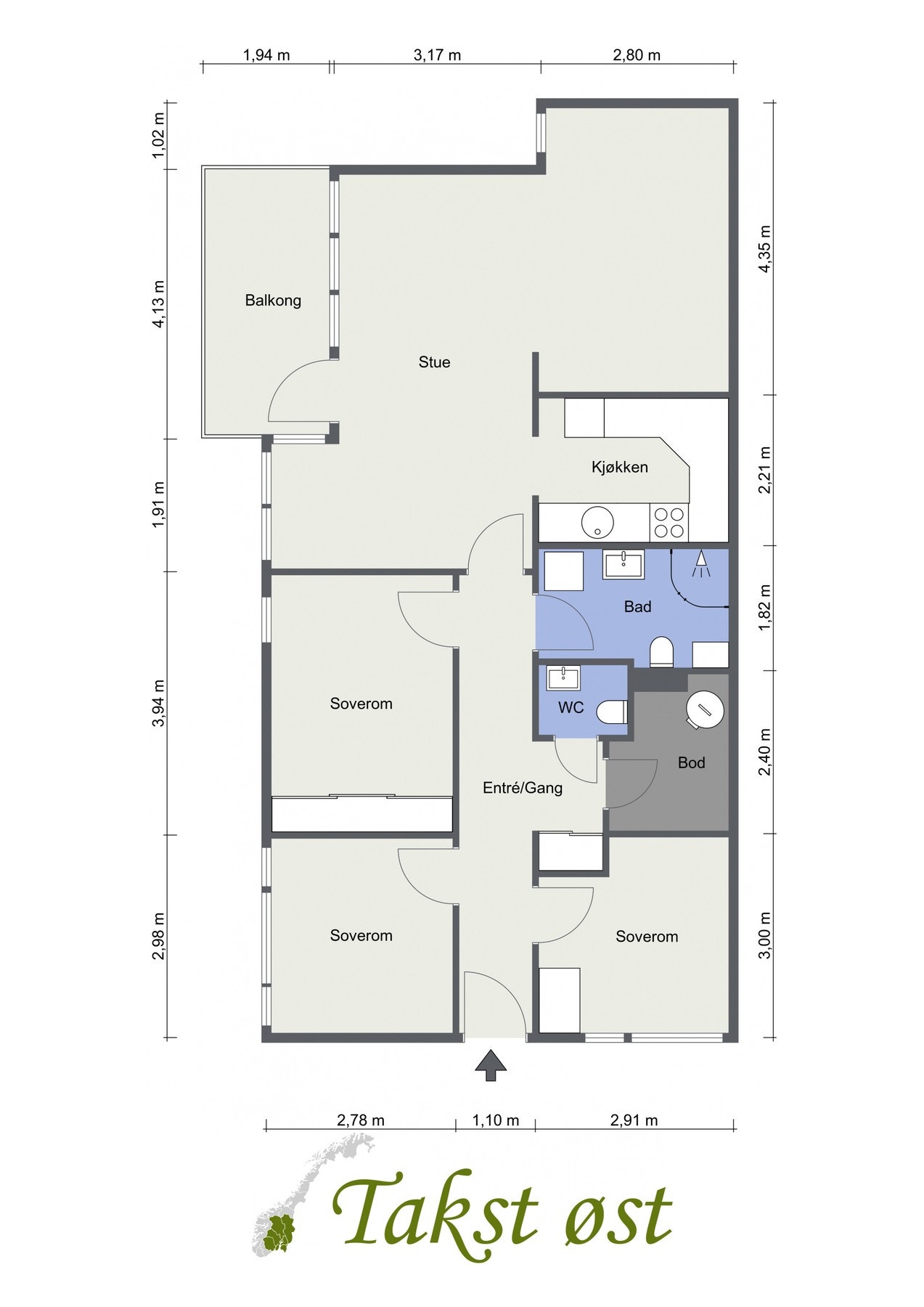 Plantegning Stortorget 4 Galleribilde