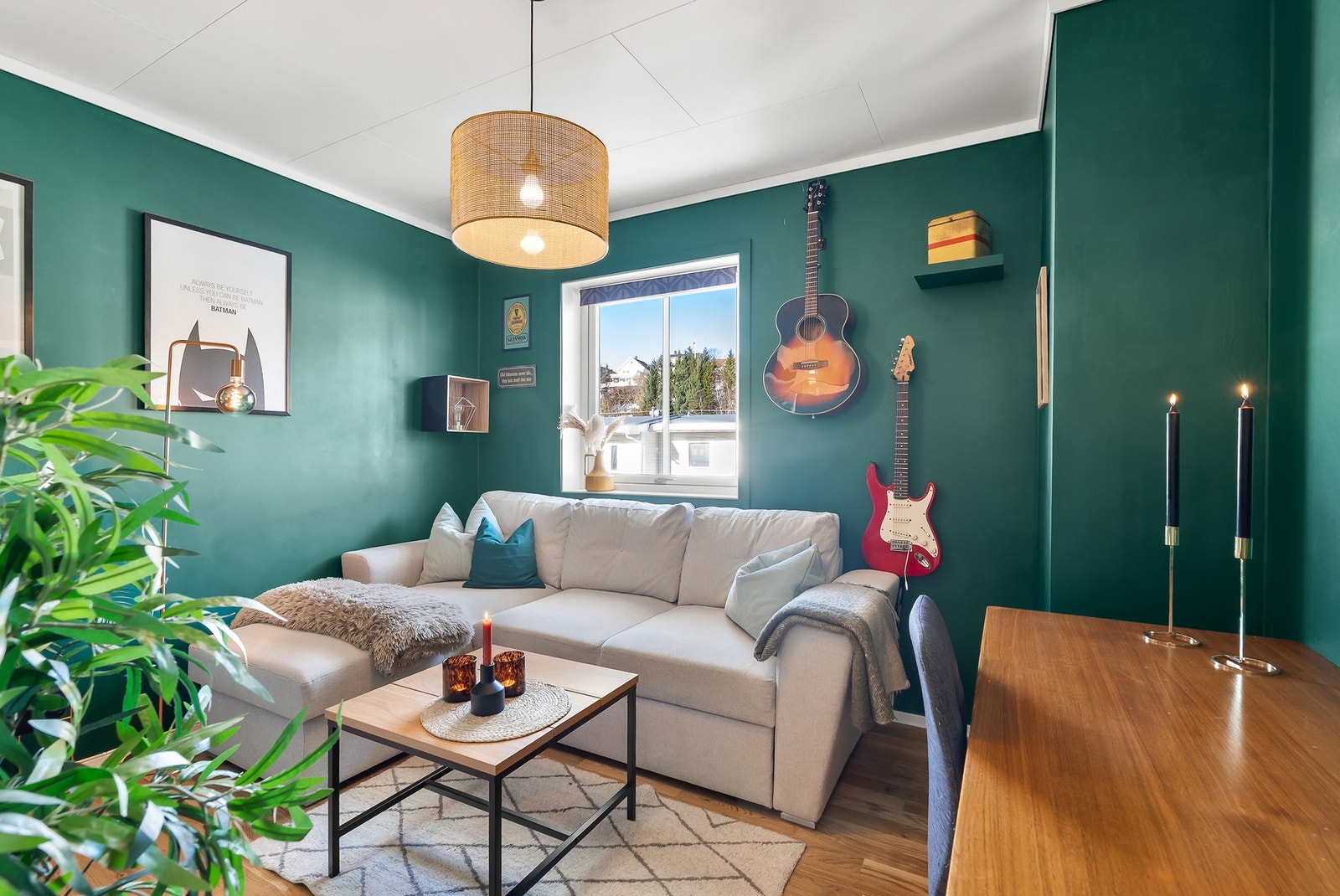 Soverom nr. 3 er i dag benyttet som ekstra tv-stue. Galleribilde