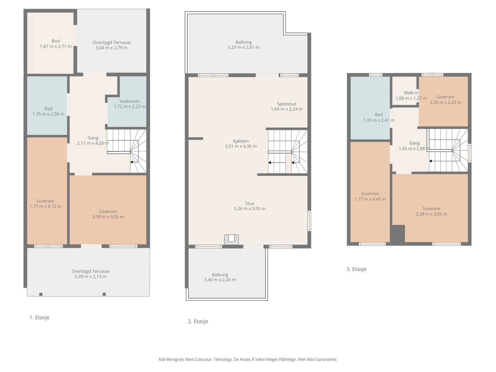 Plantegninger - obs: Mål er ikke 100% nøyaktige. Galleribilde