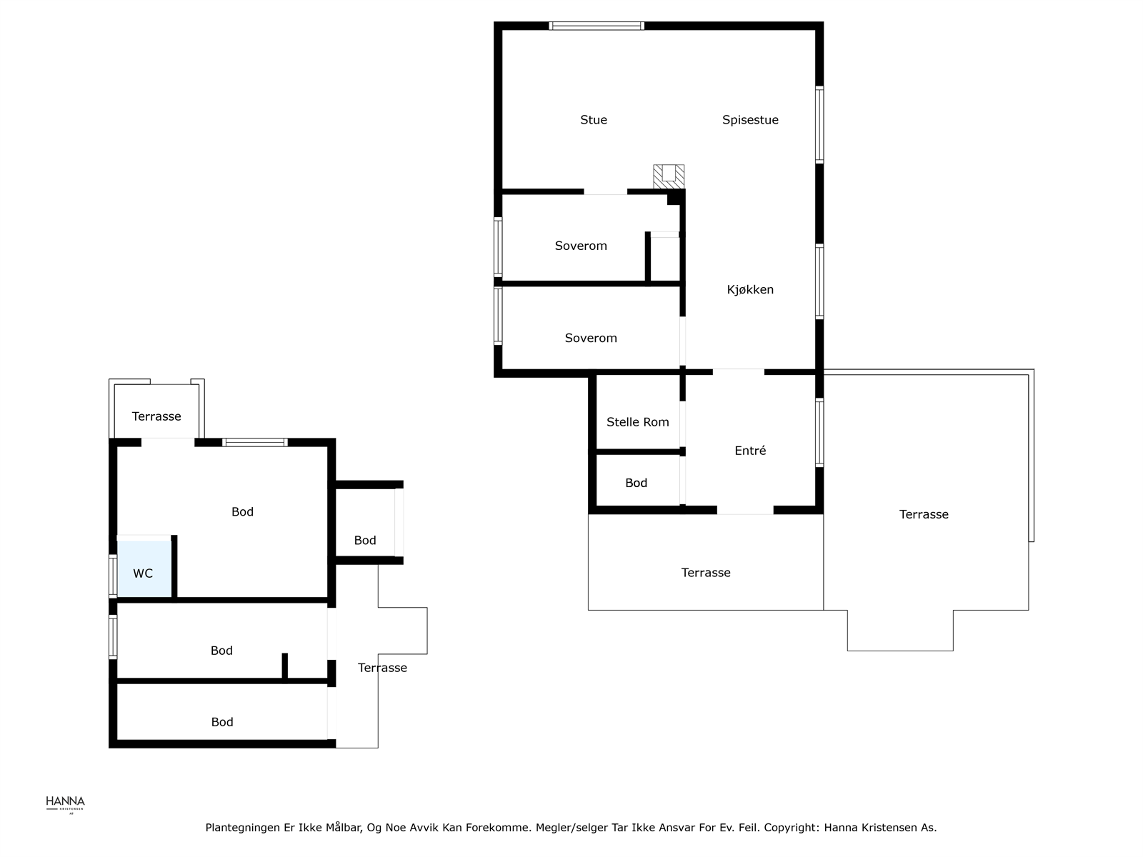 Vi tar en kjapp titt på plantegningen. Galleribilde