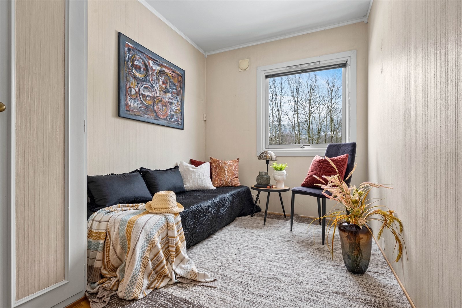 Soverom 3. Soverommene ligger usjenert til uten innsyn Galleribilde