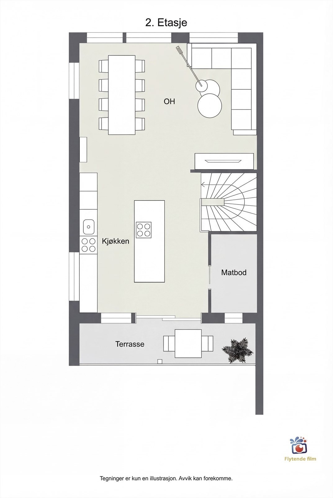 Plantegning 2.etasje Galleribilde