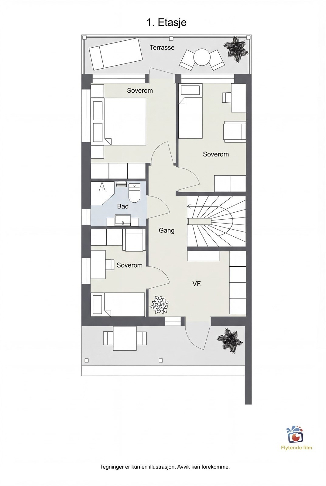Plantegning 2.etasje Galleribilde
