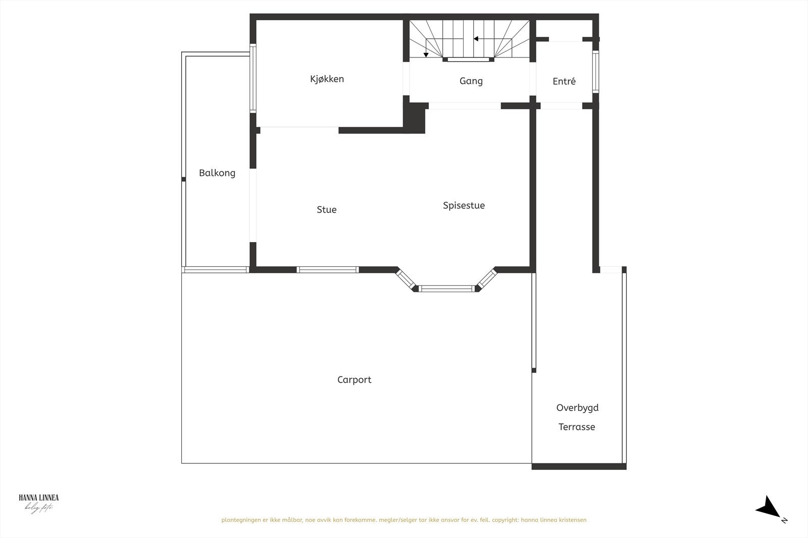 Plantegning - 1.etasje Galleribilde