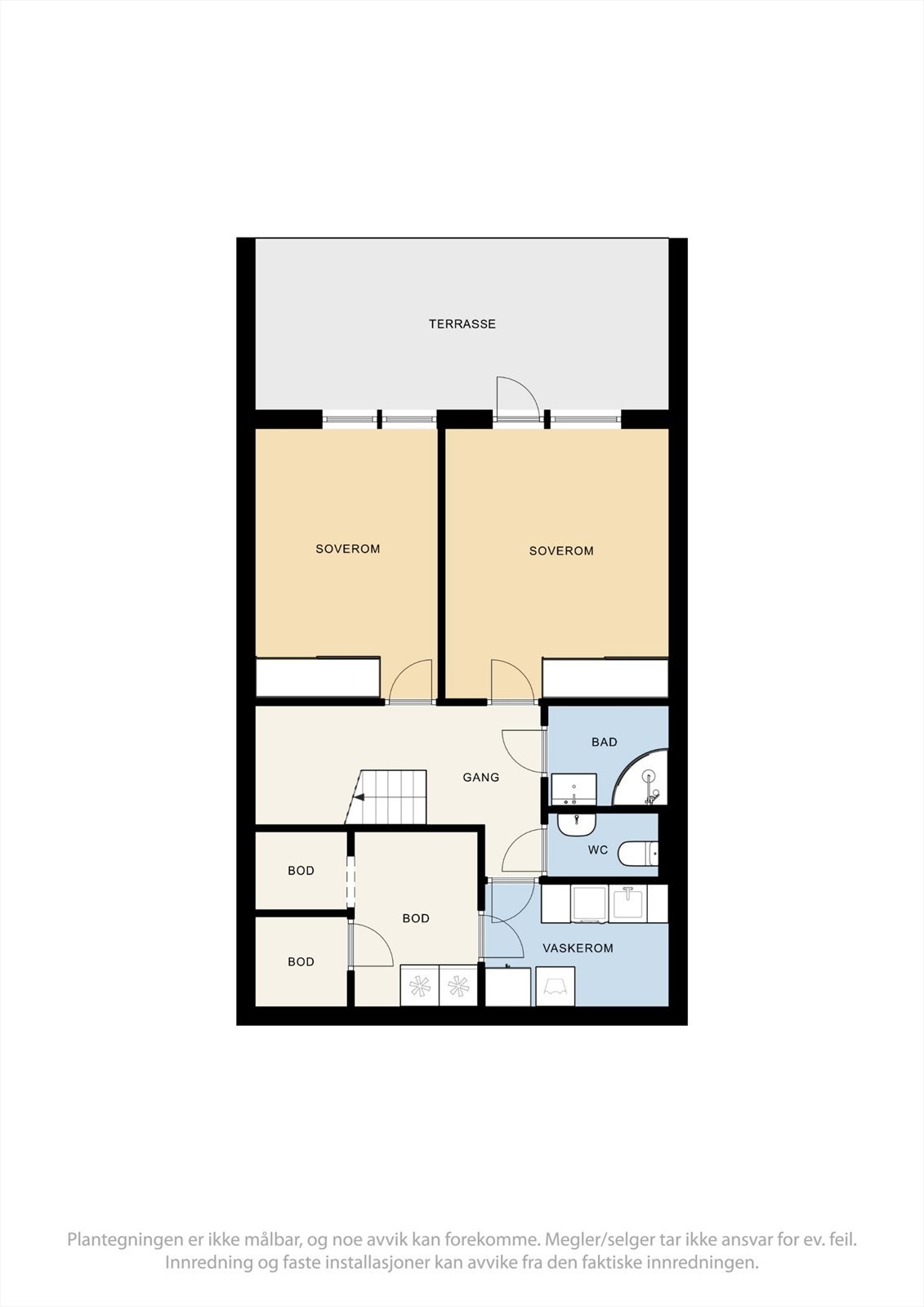 Plantegning underetasje. Galleribilde