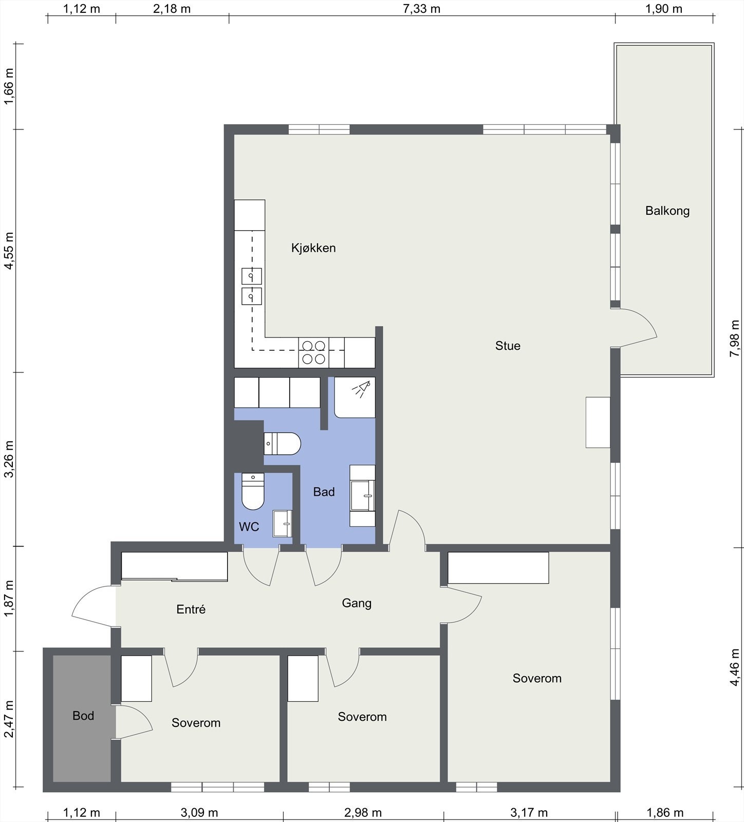 Plantegning Galleribilde