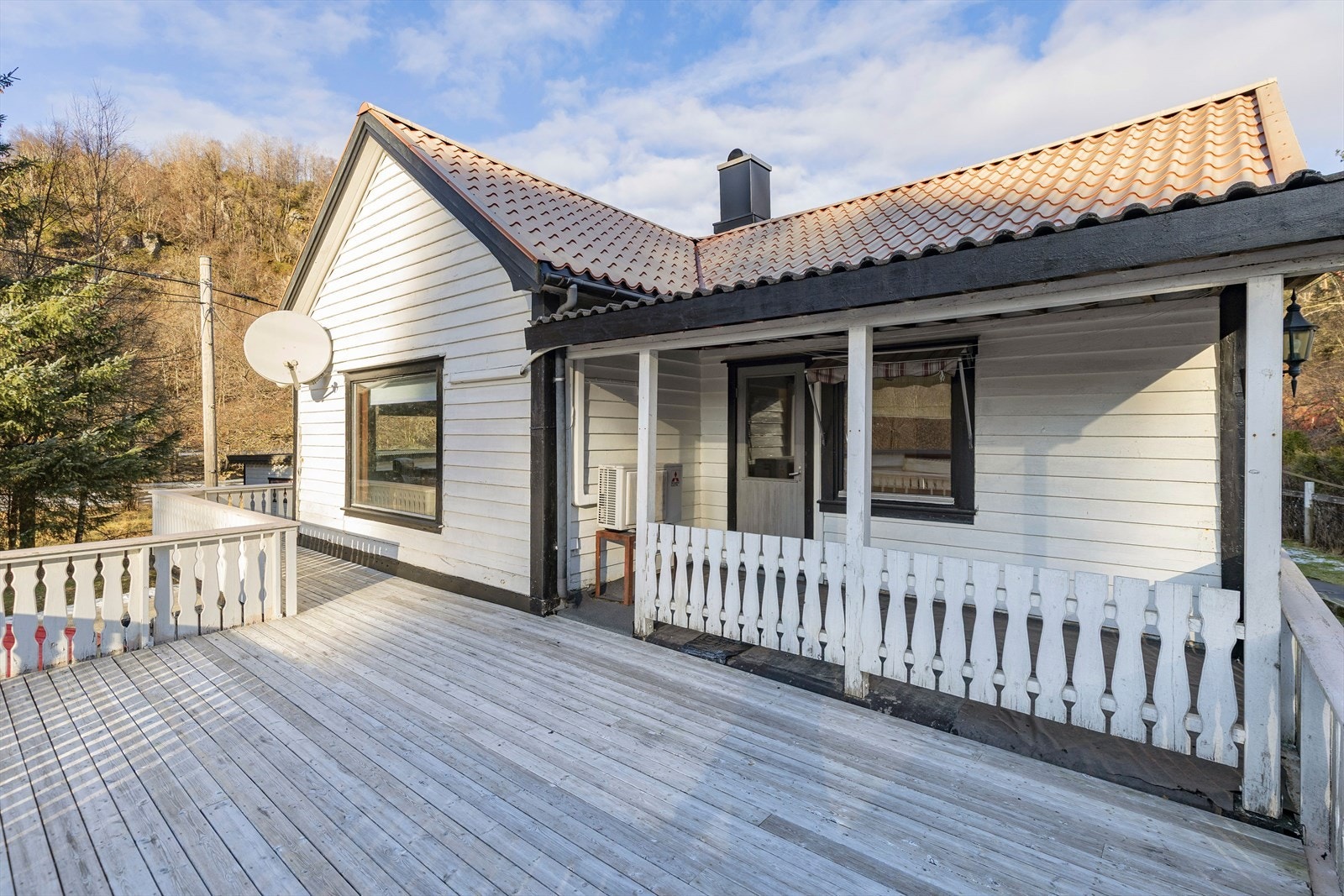 Terrasse med god plass Galleribilde