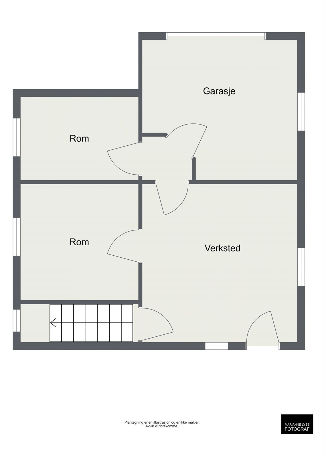Plantegning kjeller Galleribilde