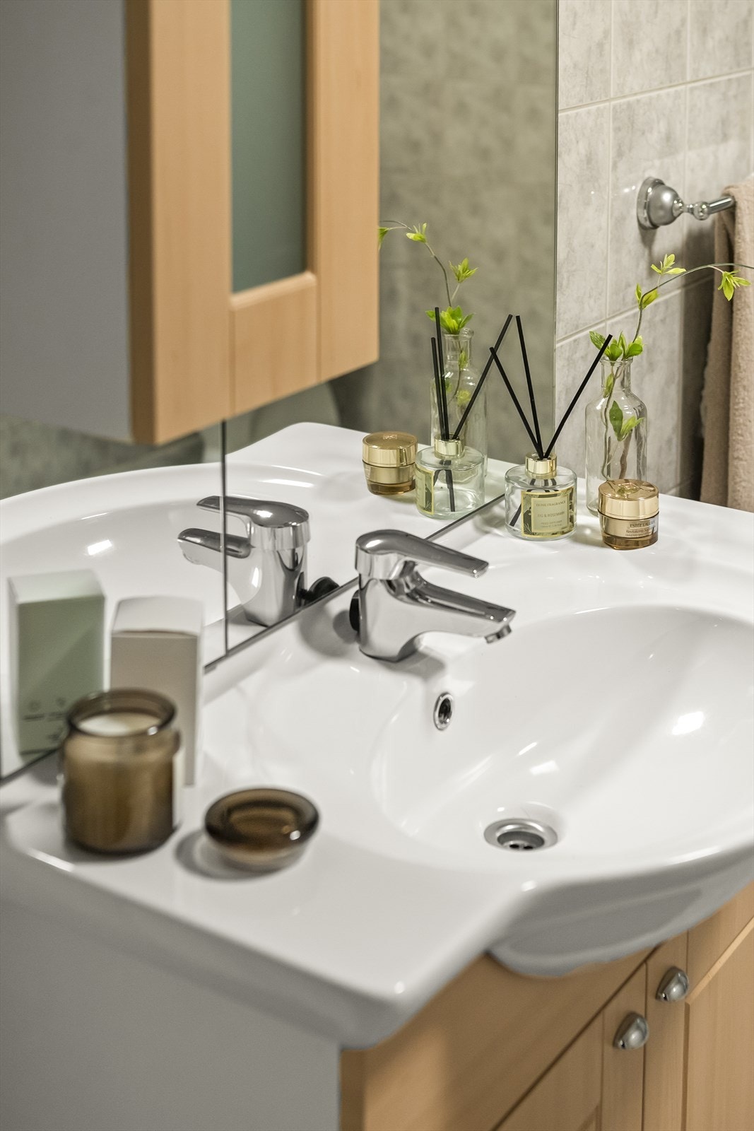 Nærbilde av servanten. Galleribilde