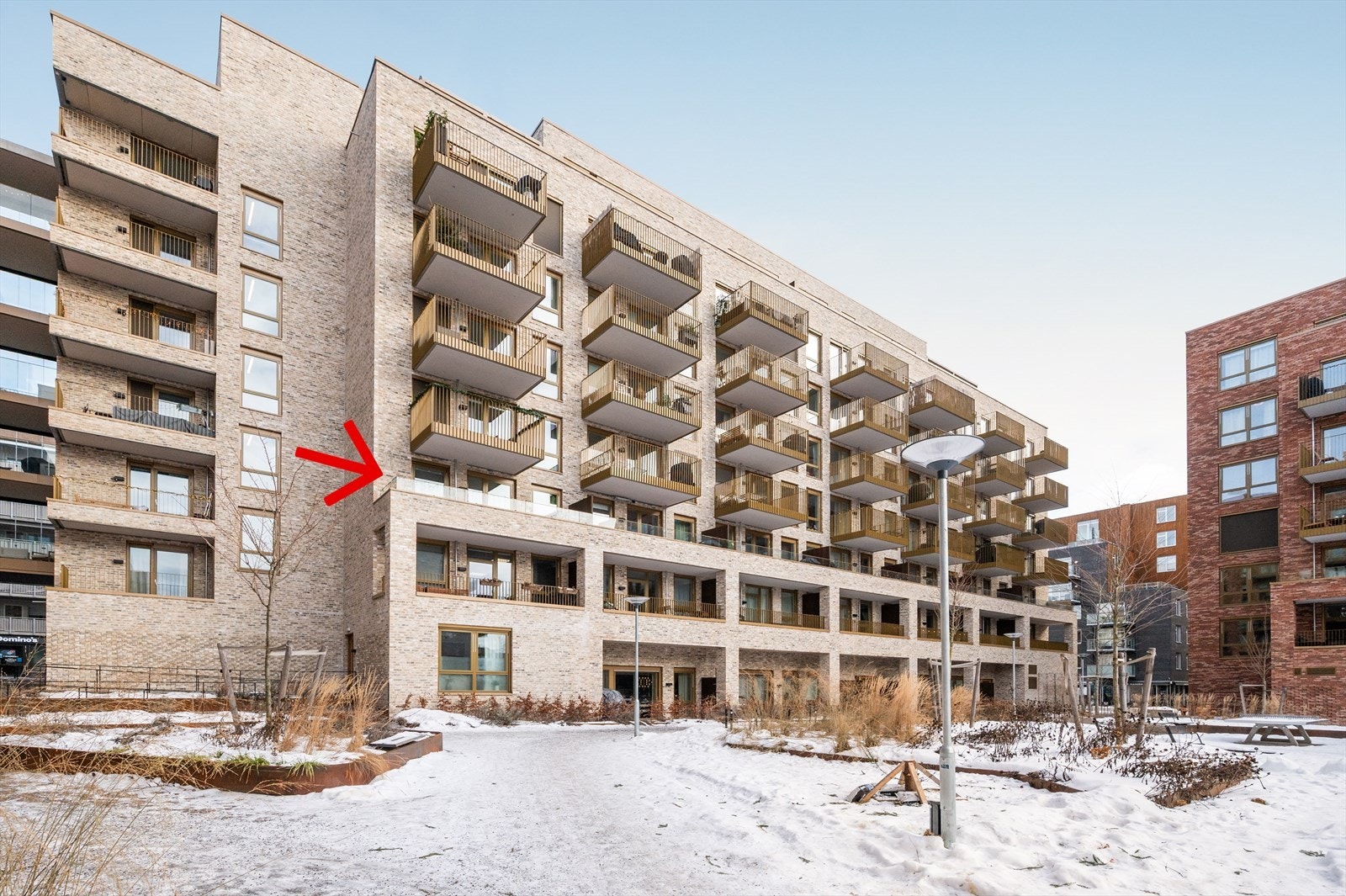 Fasade sett fra indre gårdsrom. Galleribilde