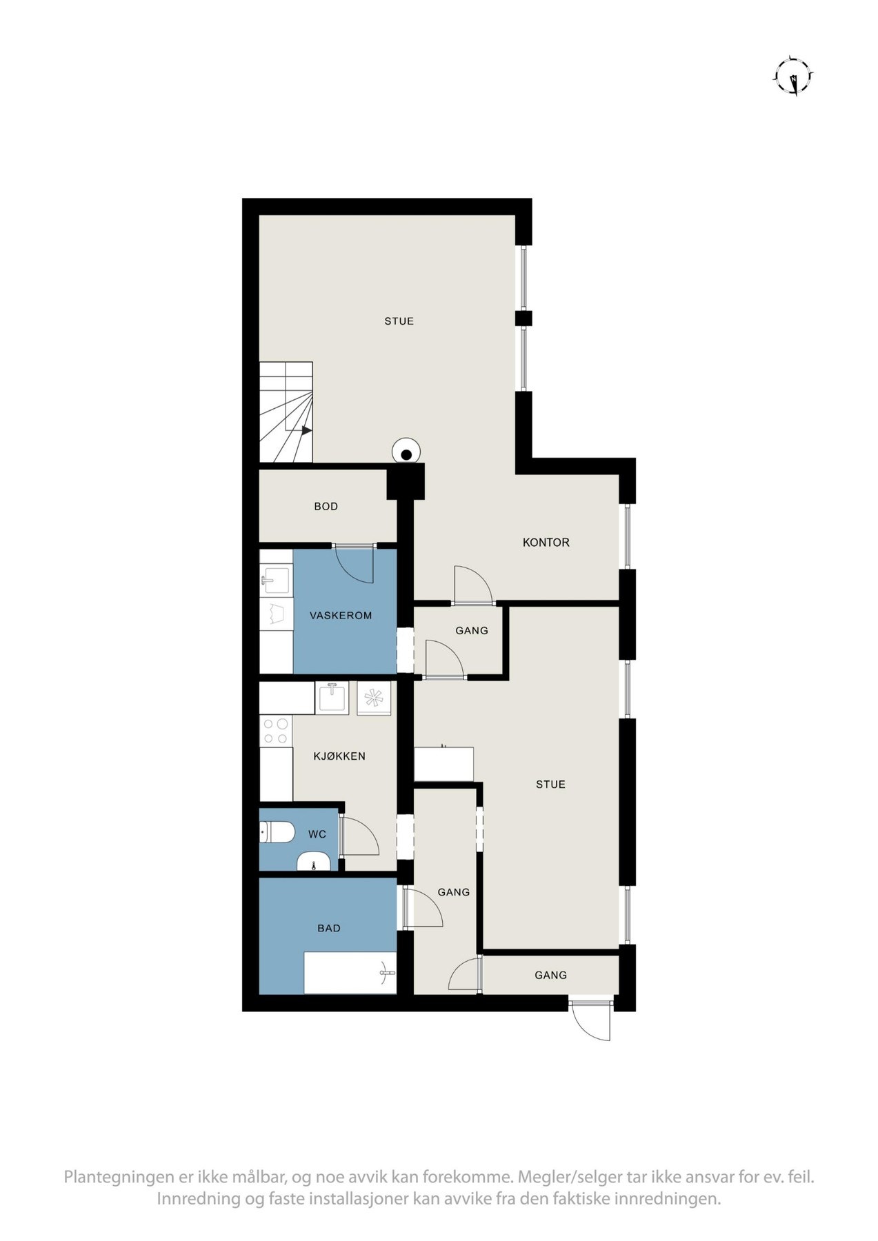 Plantegninger for kjeller Galleribilde