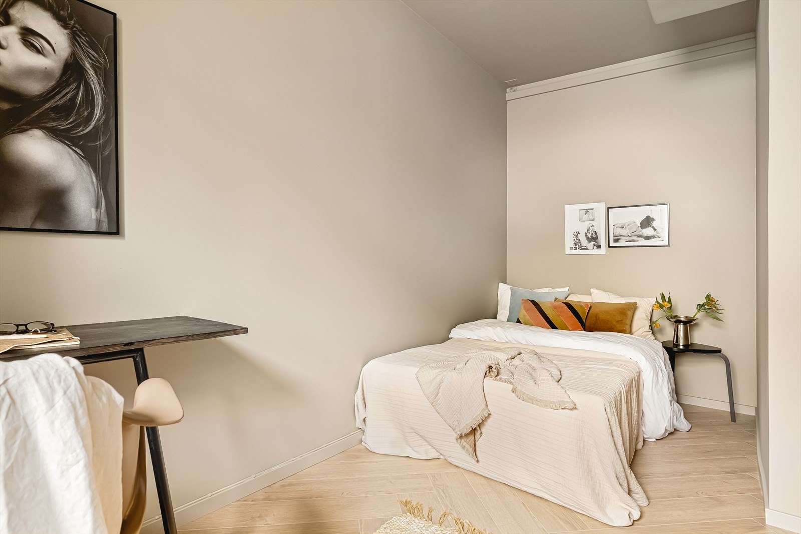 Soverommet måler 7,8 kvadratmeter. Galleribilde