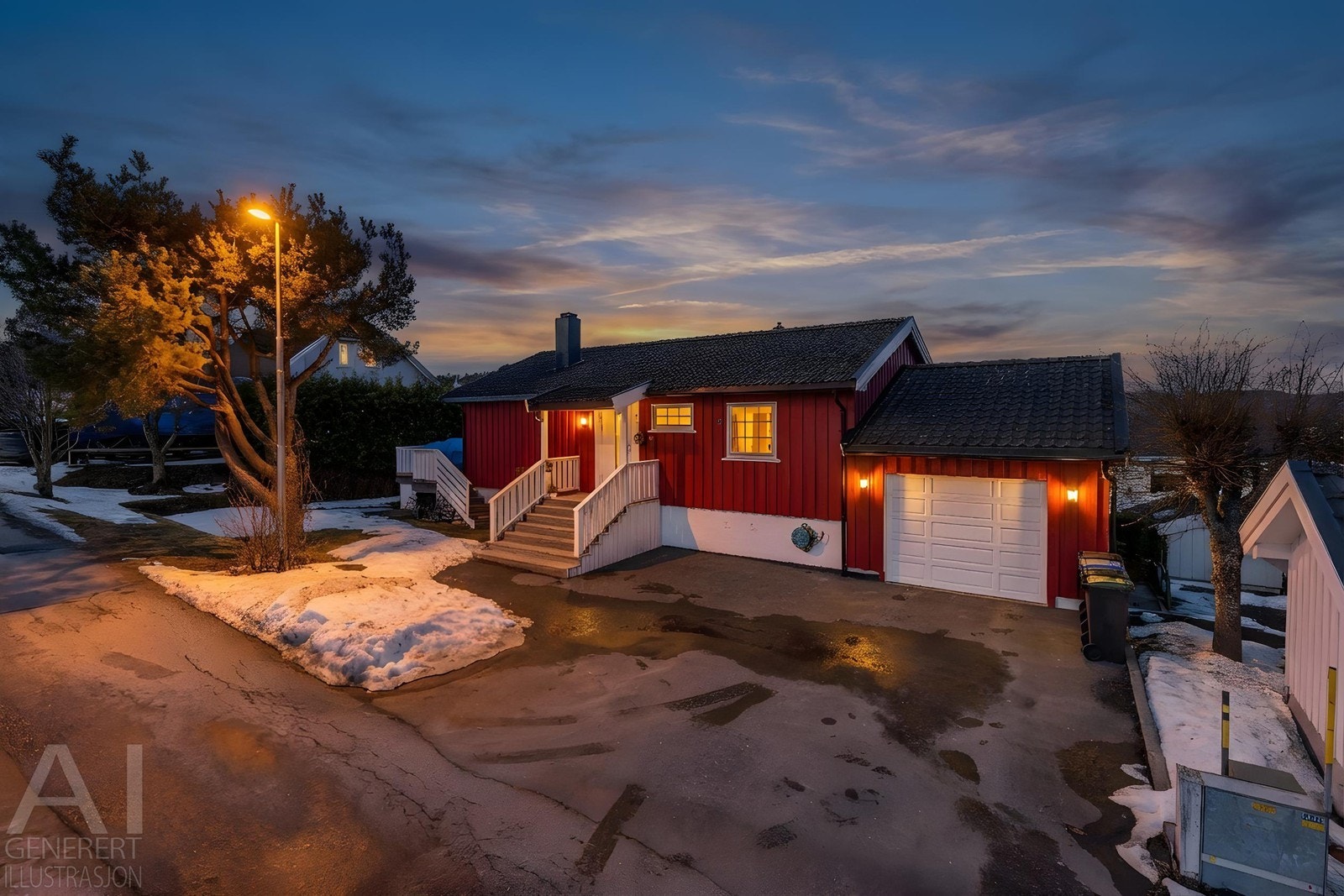 Romslig og innholdsrik enebolig i veletablert og barnevennlig boområde Galleribilde