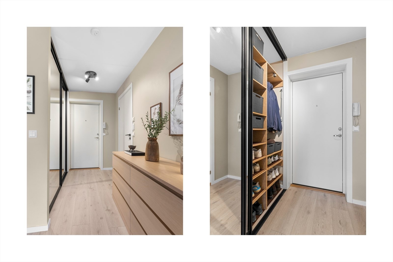 Ny skyvedørsgarerobe montert i 2023. Galleribilde
