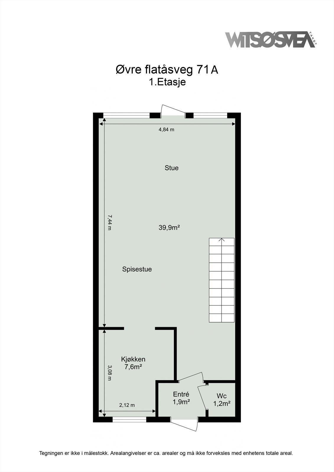 Plantegning 1. etasje Galleribilde