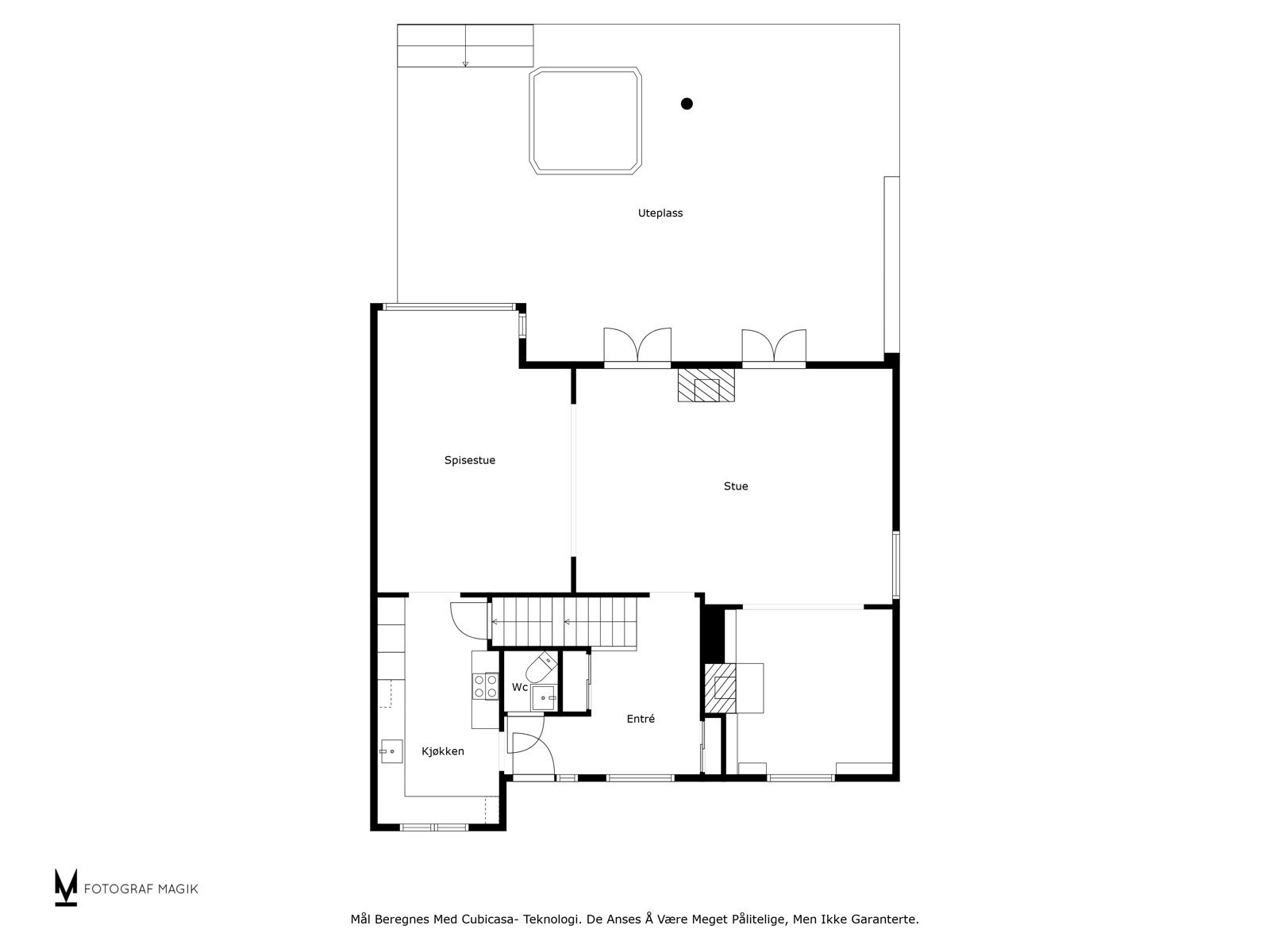 Plantegning 1. etasje Galleribilde