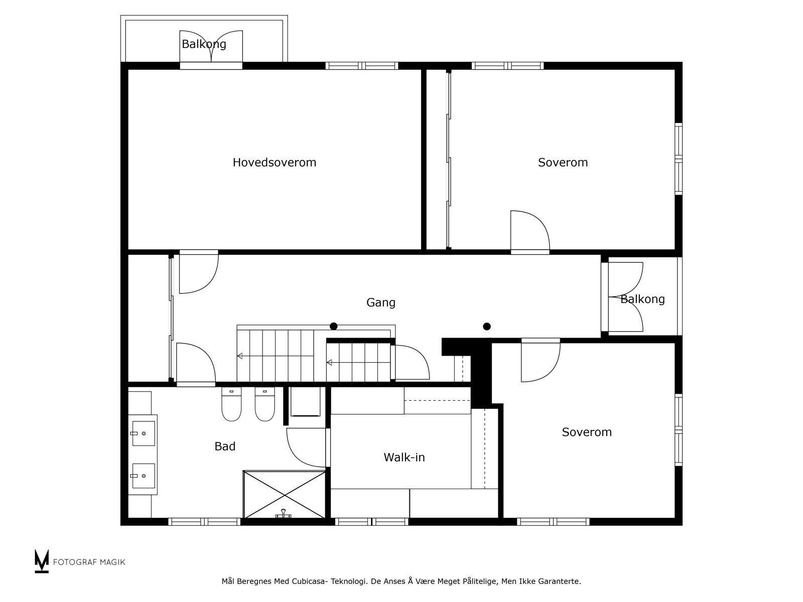 Plantegning 2. etasje Galleribilde