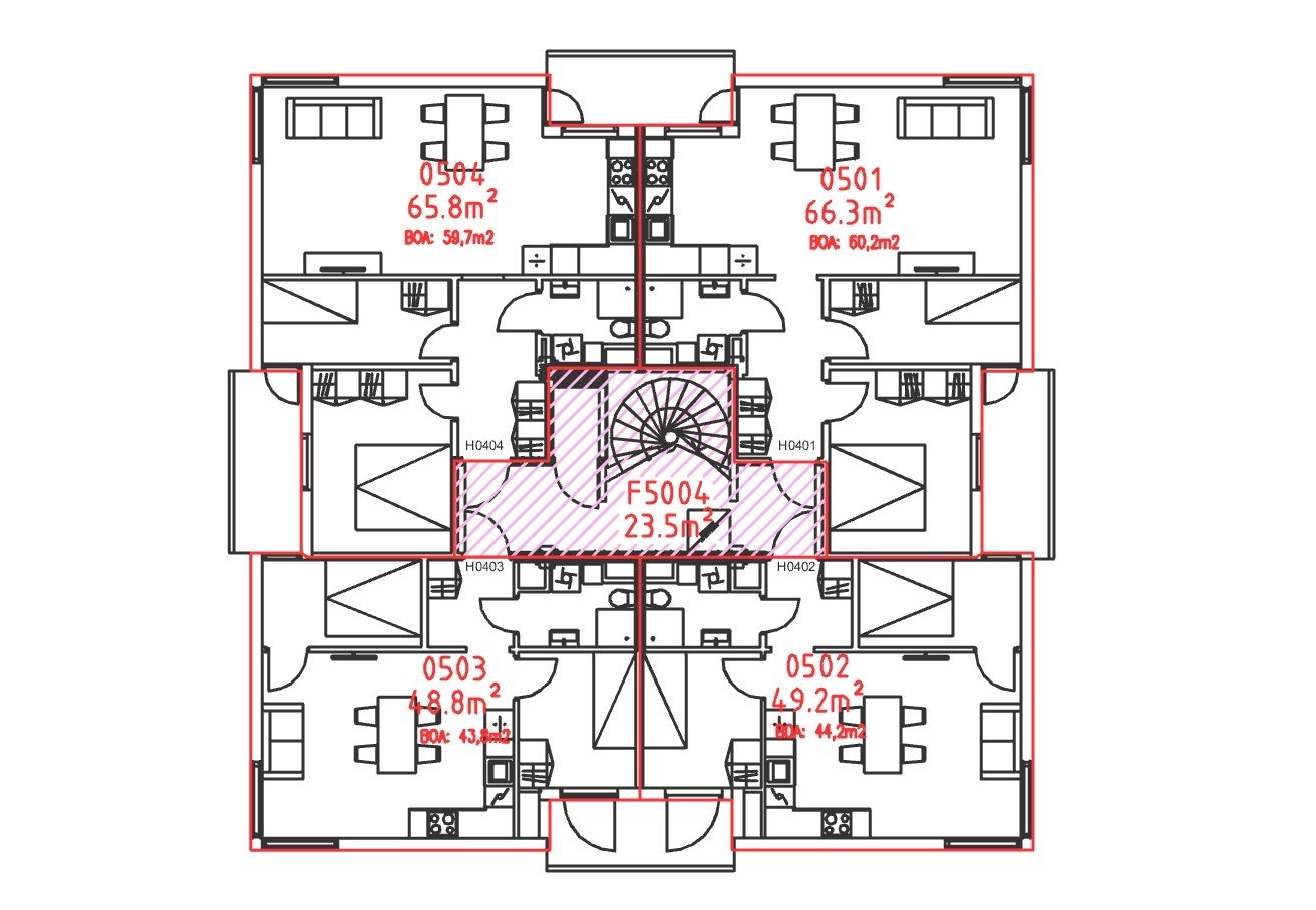 Plantegning 5. etg.
501 ledig. Galleribilde