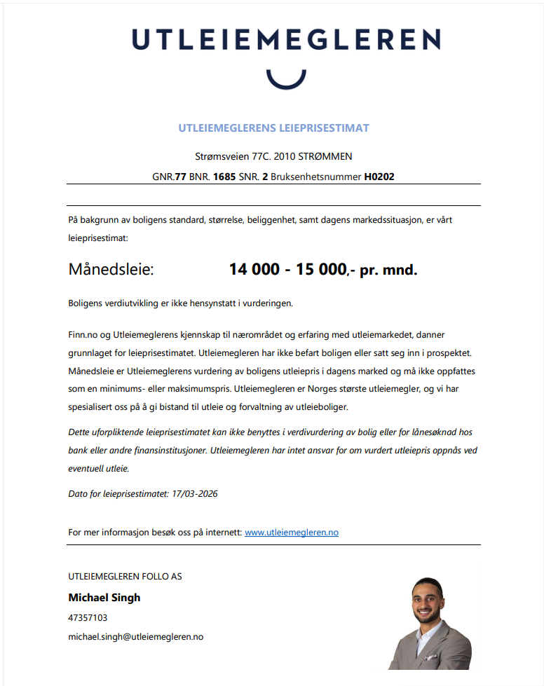 Utleieverdi Galleribilde