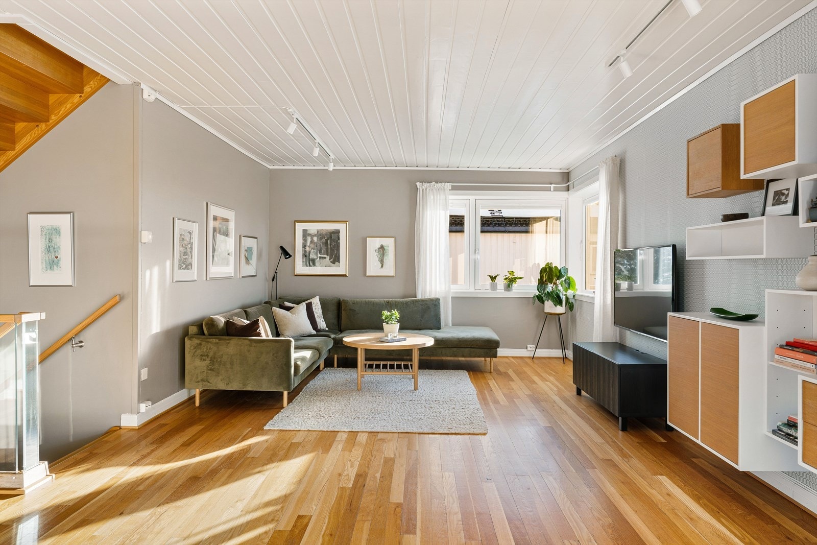 Tiltalende stue på 38 kvm. Galleribilde