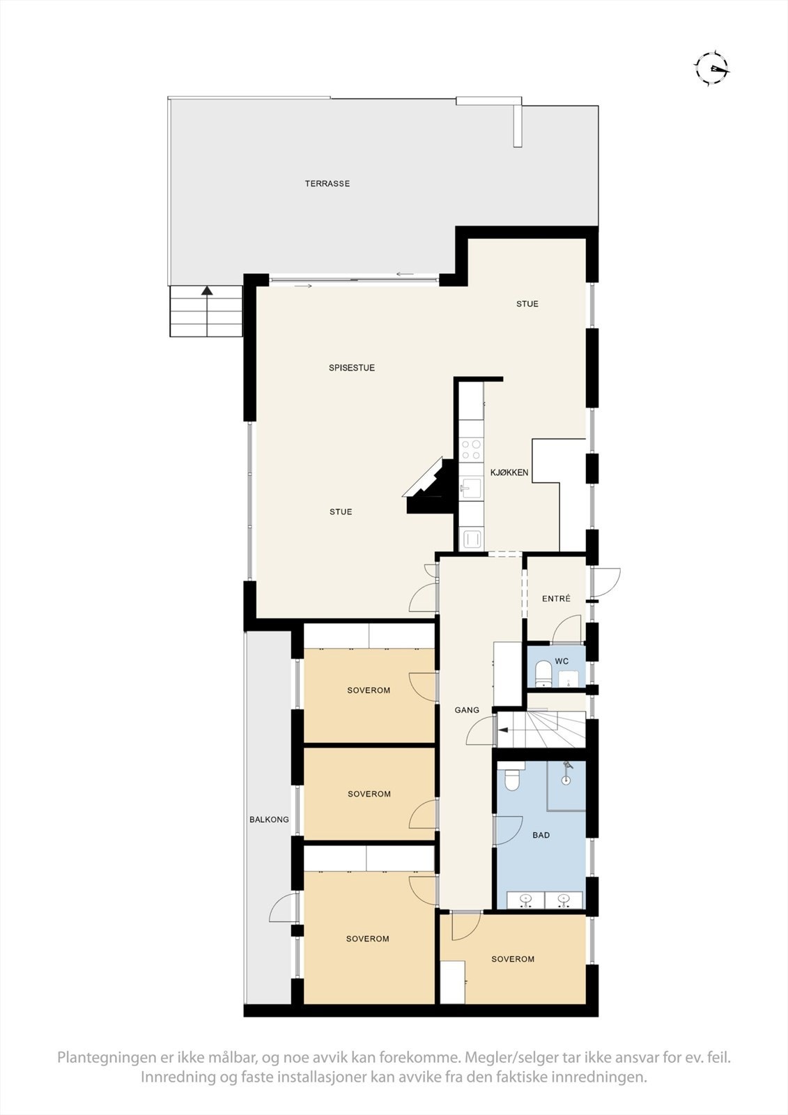 Plantegning 1.etg Galleribilde