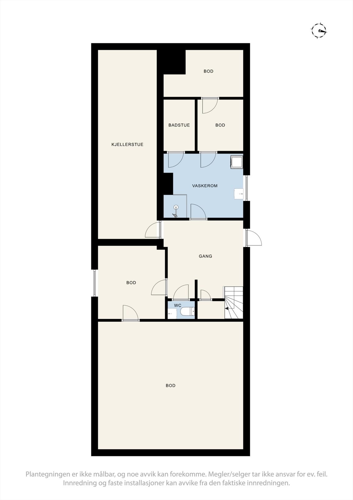 Plantegning kjeller Galleribilde