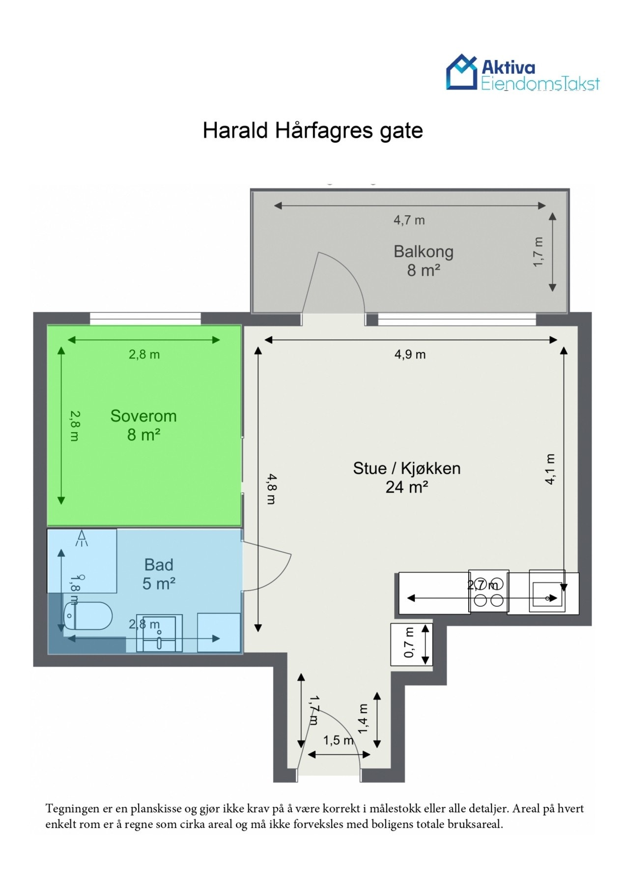 Planskisse - 2. etasje. Galleribilde