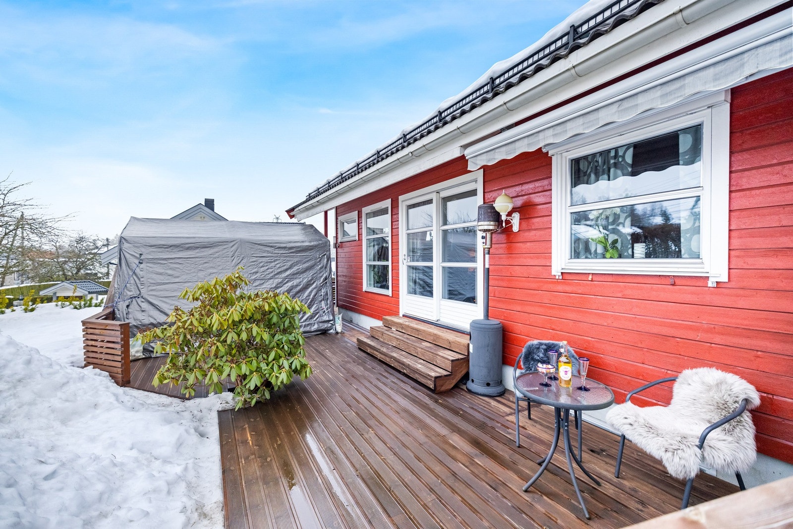 Utearealer er ideelt for barnefamilier som ønsker god uteplass. Galleribilde