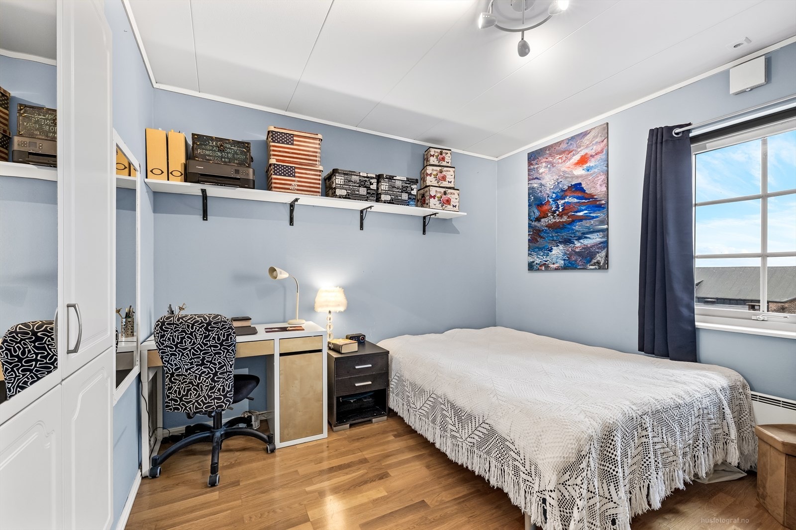 Rommet kan enkelt innredes som barnerom, gjesterom eller kontor etter behov. Galleribilde
