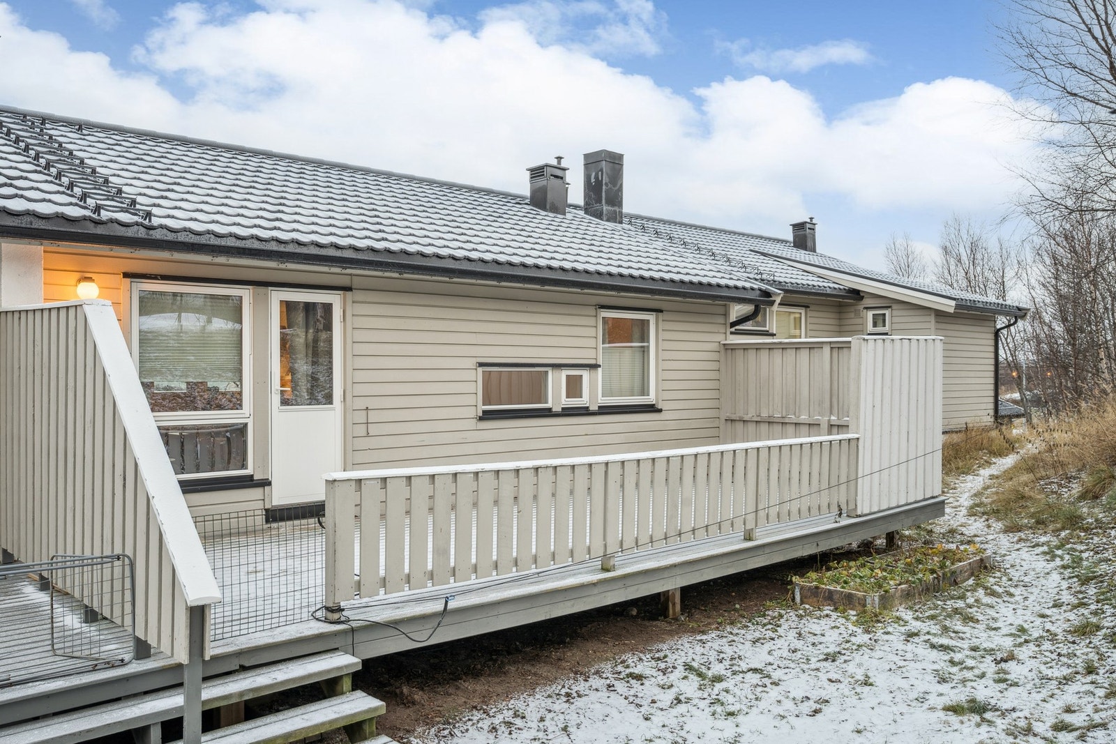 Terrasse med utgang fra stuen Galleribilde