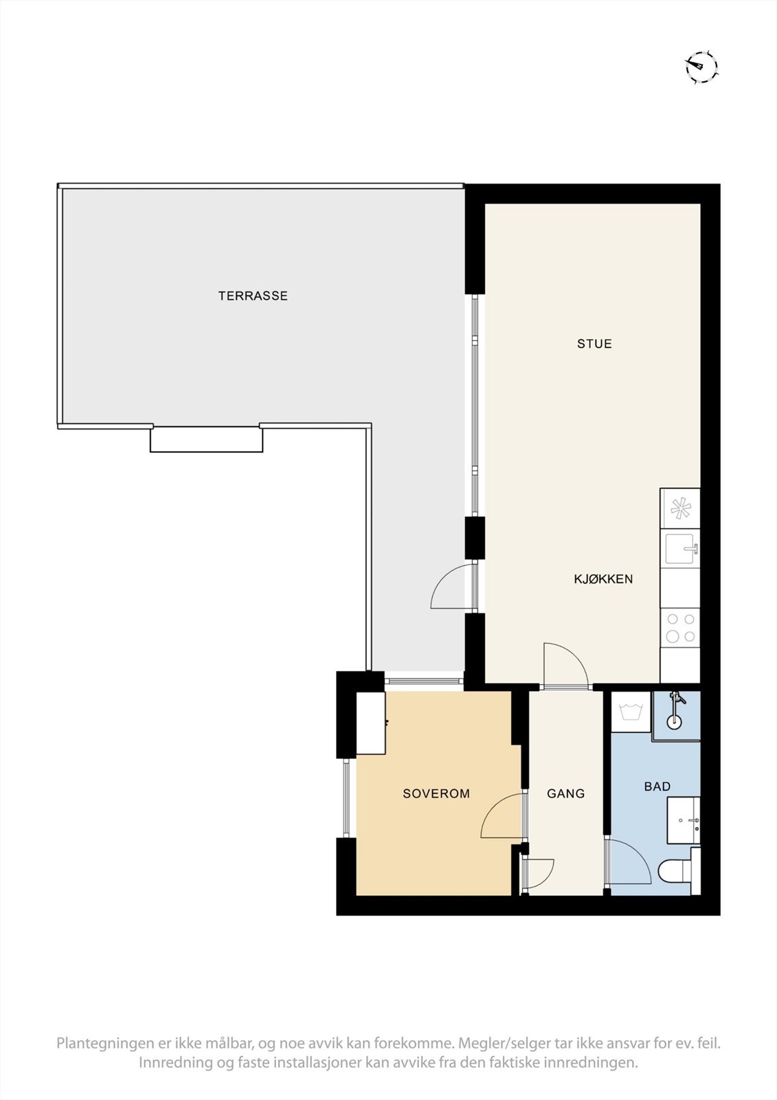 Plantegninger hybel Galleribilde