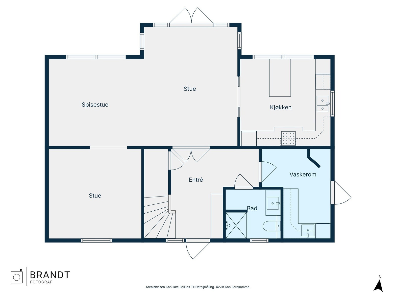 Plantegning 1 etasje Galleribilde