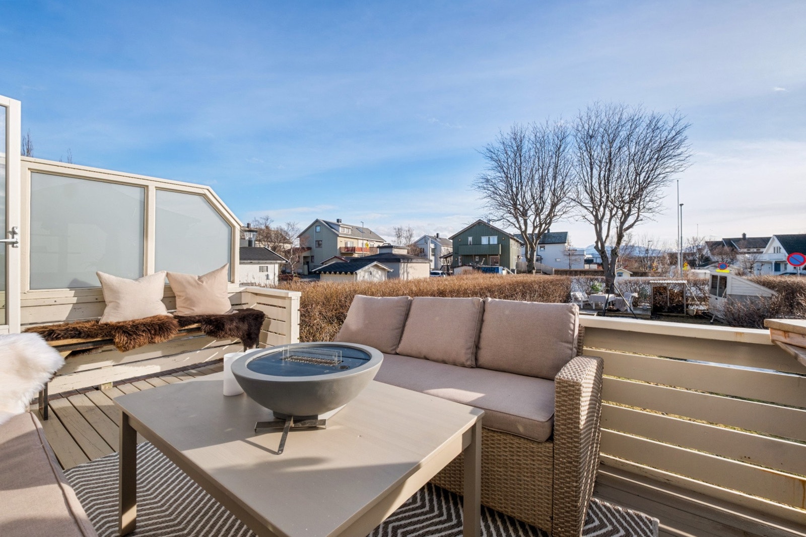 Altan med gode lys- og solforhold Galleribilde