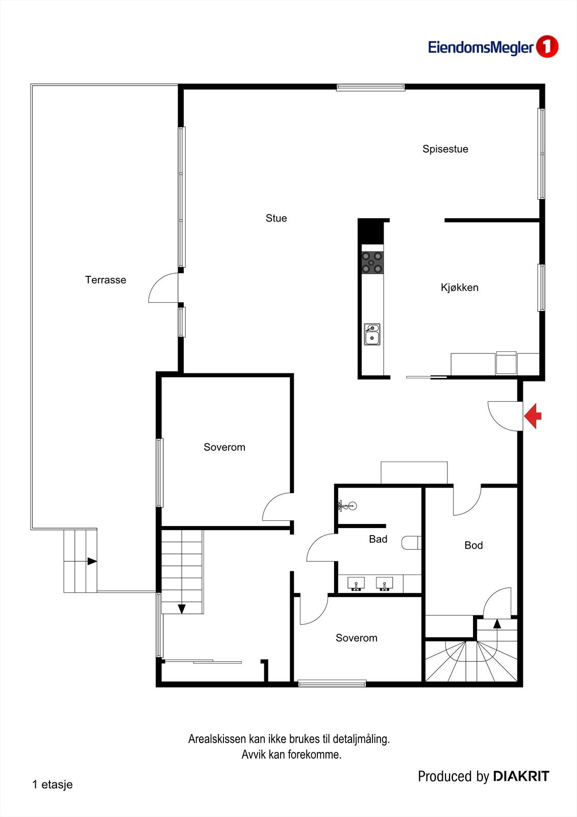 Plantegning 1.etasje. Galleribilde