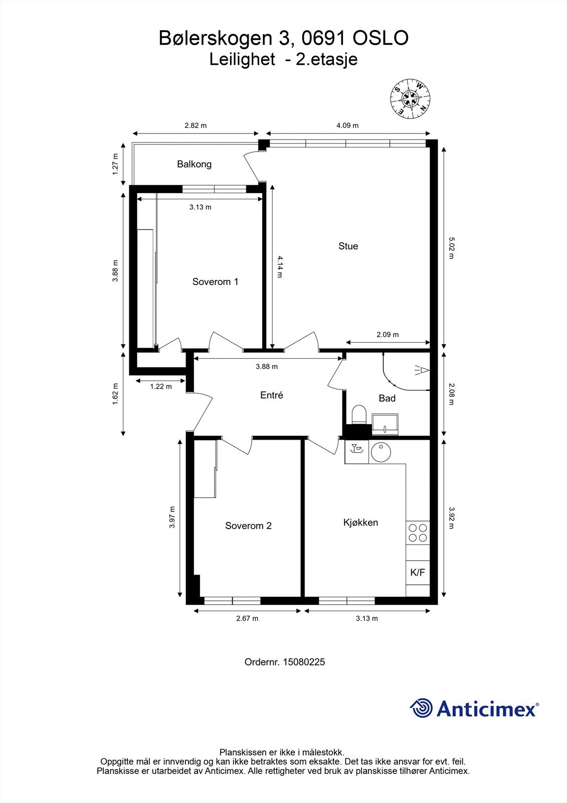 Plantegning Galleribilde