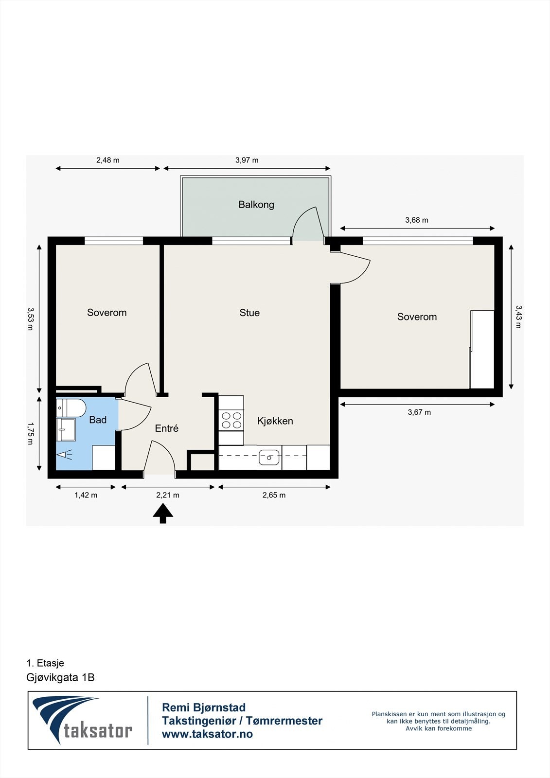 Plantegning. Galleribilde