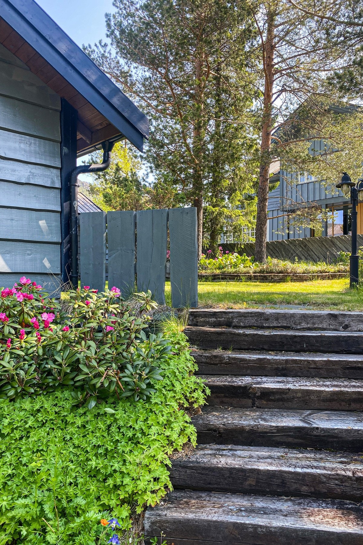 Hagen er opparbeidet i flere nivåer. Galleribilde