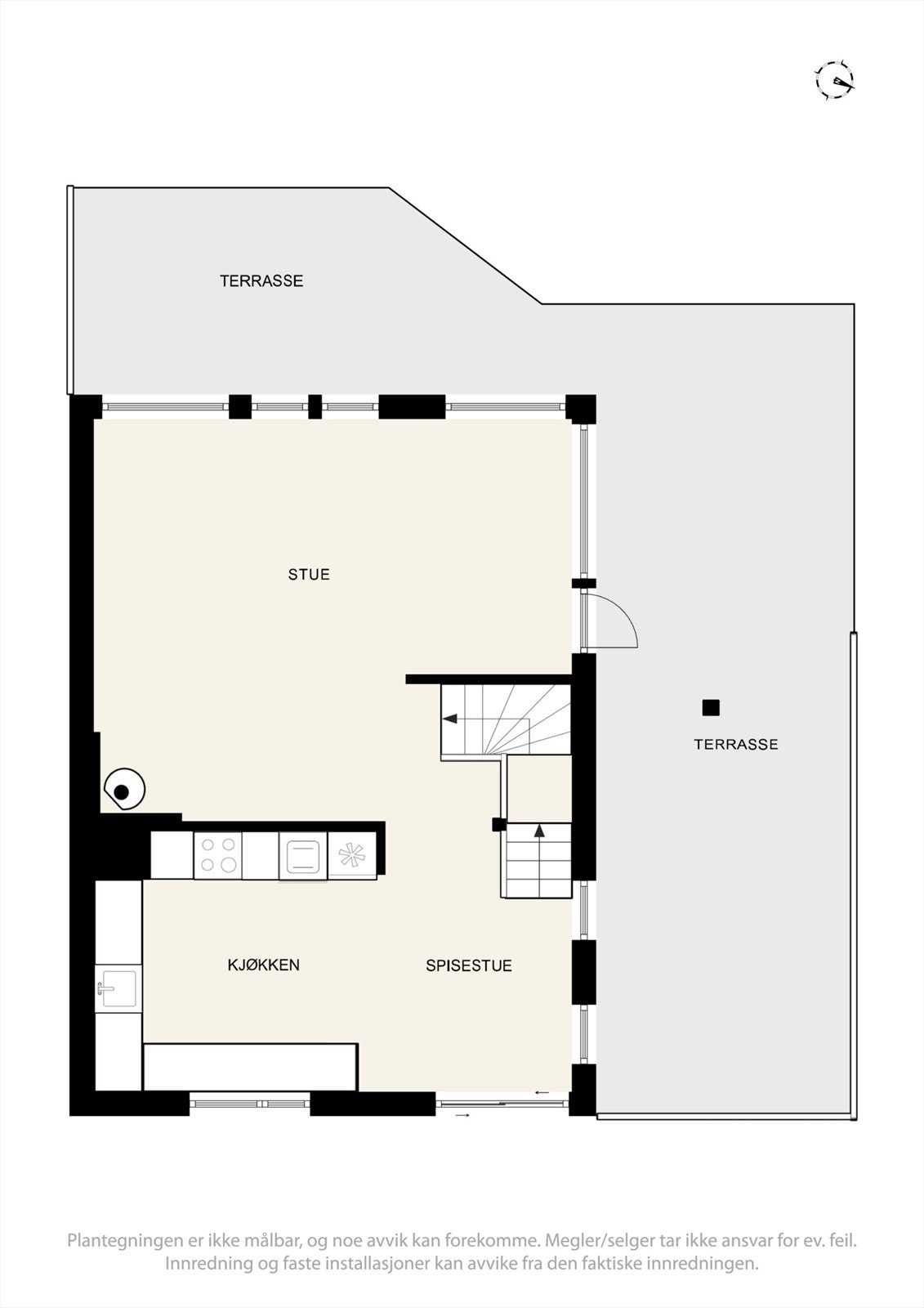 Plantegning 1. etasje. Galleribilde