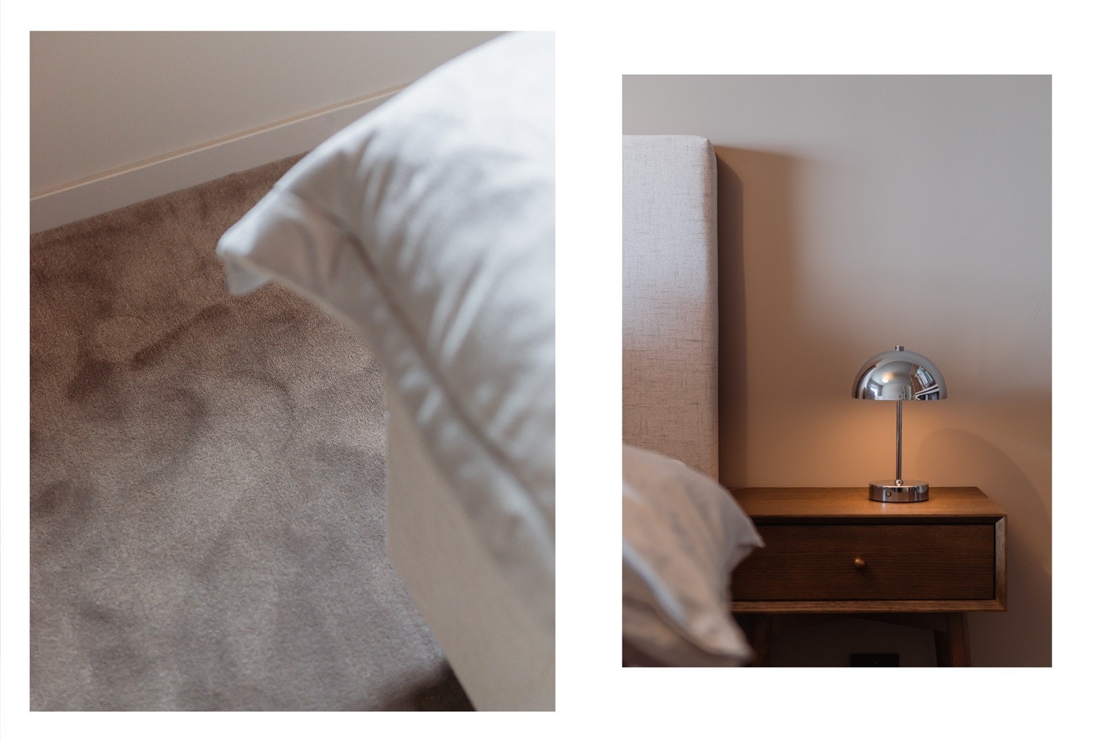 På hovedsoverommet er det lagt vegg-til-vegg teppe som gir en behagelig og lun følelse Galleribilde