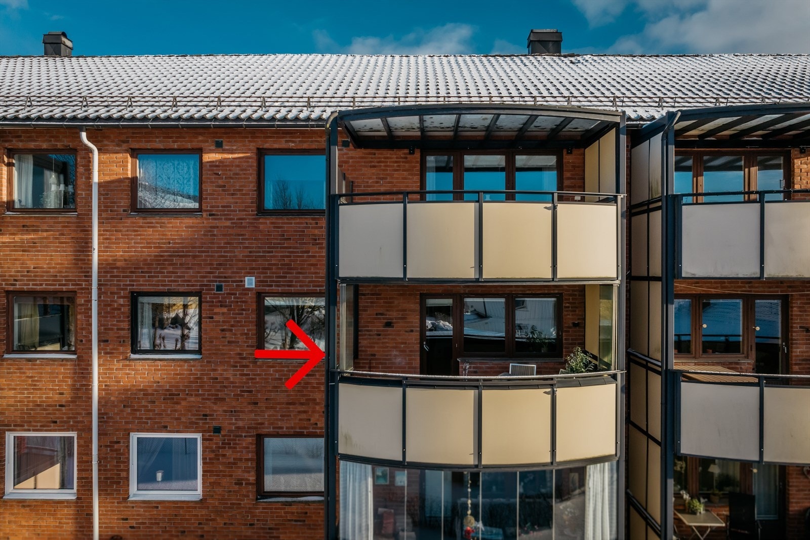 Leiligheten ligger i 2. etasje Galleribilde