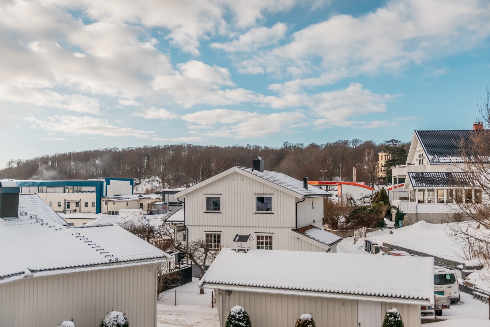 Utsikt mot Bøkeskogen fra balkongen Galleribilde