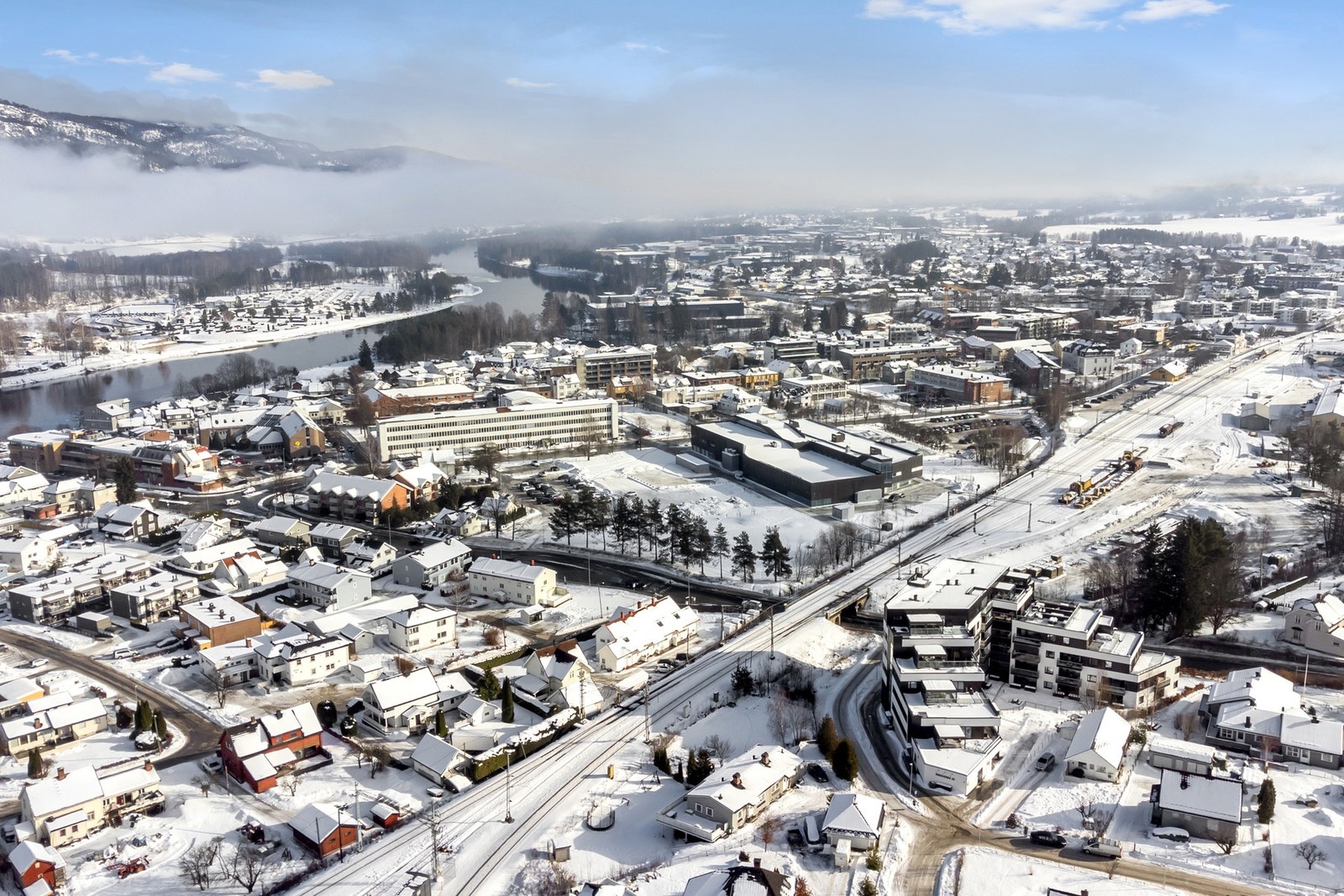 Hokksund sentrum. Galleribilde