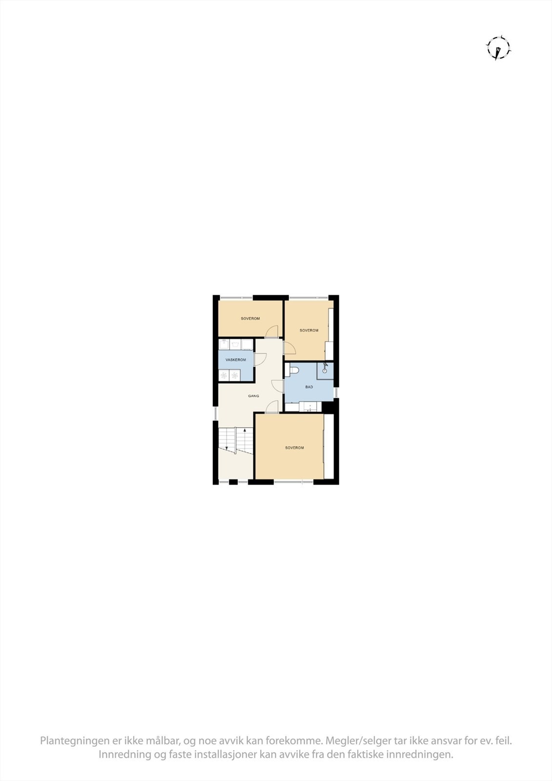 Plantegning, andre etasje. Galleribilde