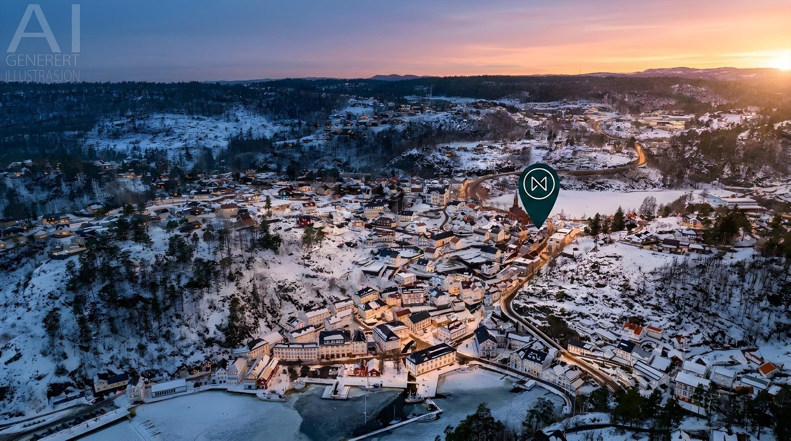 Matbutikk, Vinmonopol og apotek samt havna med restauranter og serveringssteder ligger rett utenfor døren. Like ved finner du Grisen storsenter og heller ei langt til motorveien for pendlere. Galleribilde