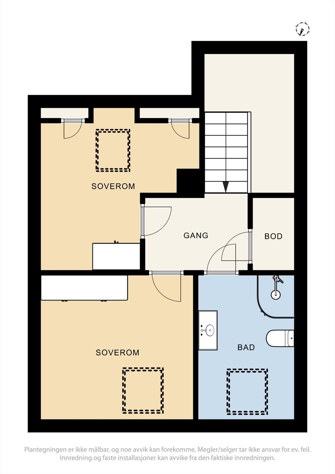 Plantegning loft Galleribilde