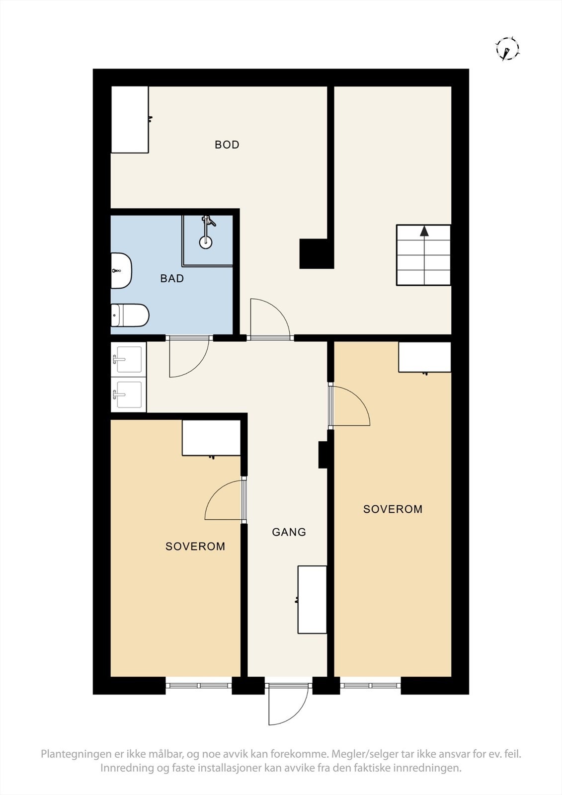 Plantegning underetasje Galleribilde