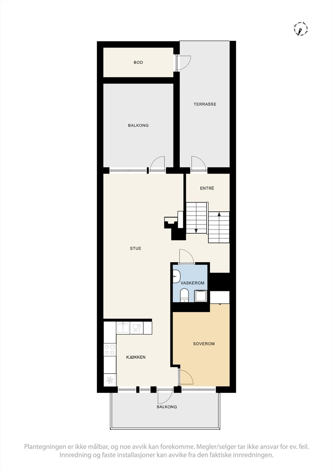 Plantegning 1. etasje Galleribilde