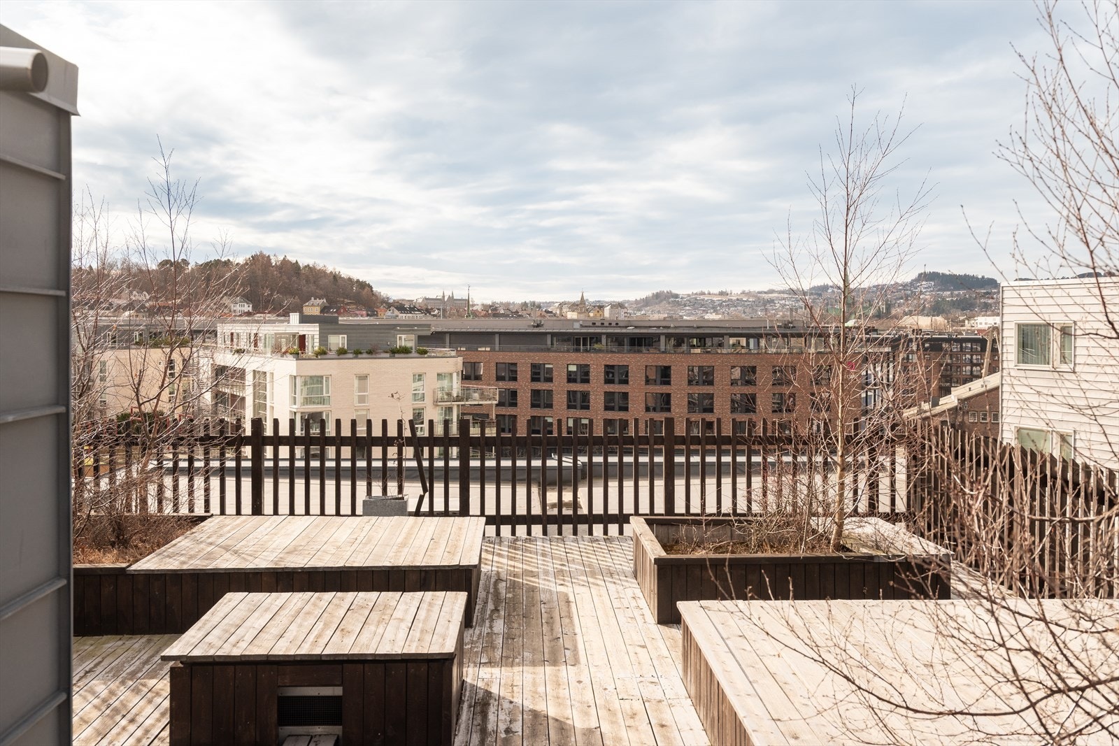 Privat takterrasse for beboerne i laget. Galleribilde